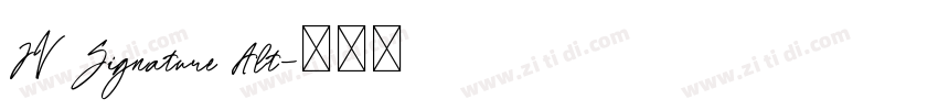 JV Signature Alt字体转换